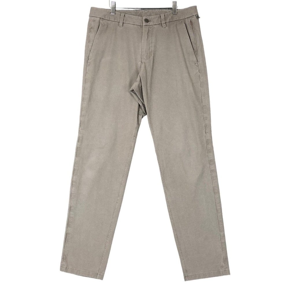 Lululemon Commission Slim Fit Pants Mens 32 Oak Earth Dye Chino Stretch 32x29